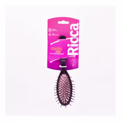 Imagem do produto Ricca Oval Blackepink Pequena - Escova De Cabelo