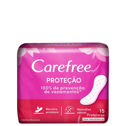 Imagem do produto Carefree Proteção Sem Perfume - Protetor Diário (15 Unidades)