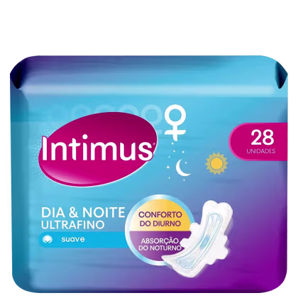 Imagem do produto Intimus Ultrafino Dia e Noite Suave - Absorvente com Abas (28 Unidades)