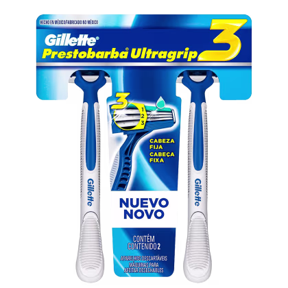 Imagem do produto Gillette Prestobarba Ultragrip 3 - Aparelho de Barbear (2 Unidades)