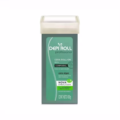 Imagem do produto DepiRoll Verde Encravados - Cera Depilatória Roll-On Refil 100g
