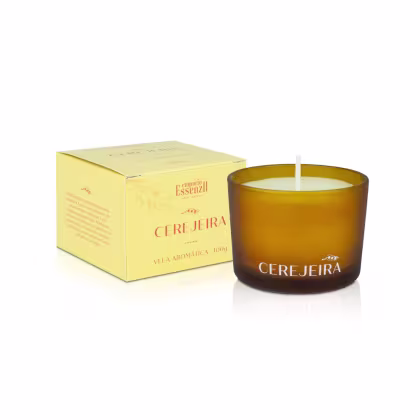 Vela Perfumada Cerejeira 100g da marca Empório Essenza Serra Gaúcha