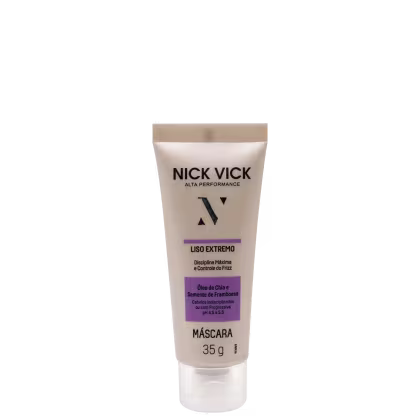 Máscara Capilar Nick & Vick Alta Performance Liso Extremo, 35g.