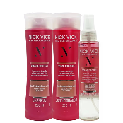 Imagem do produto Kit NICK VICK Color Protect Shampoo Cond e Spray Bifásico