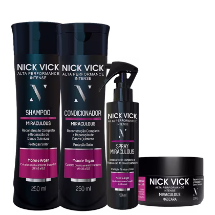 Imagem do produto Kit Nick & Vick Alta Performance Reestruturador (4 Produtos)