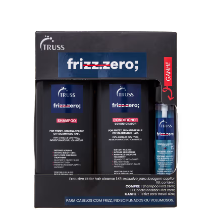 Imagem do produto Kit Truss Frizz Zero Lavagem Capilar (3 Produtos)