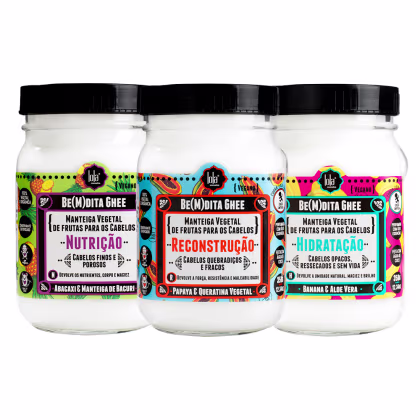 Imagem do produto KIT LOLA CSM BE(M)DITA GHEE HIDAT MÁSC 350G+NUTRI MÁSC NUTRI 350G+REC MÁSC  350G