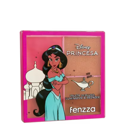 Imagem do produto Paleta de Blush, Iluminador & Bronzer Princesas - Fenzza - Jasmine