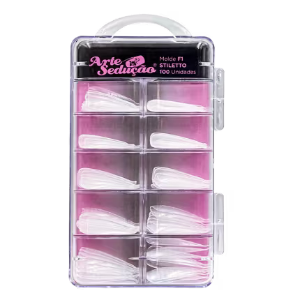 Imagem do produto Arte Sedução F1 Stiletto - Molde de Unhas (100 Unidades)