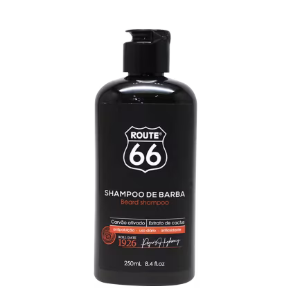 Imagem do produto Viking Route 66 Carvão Ativado - Shampoo de Barba 250ml