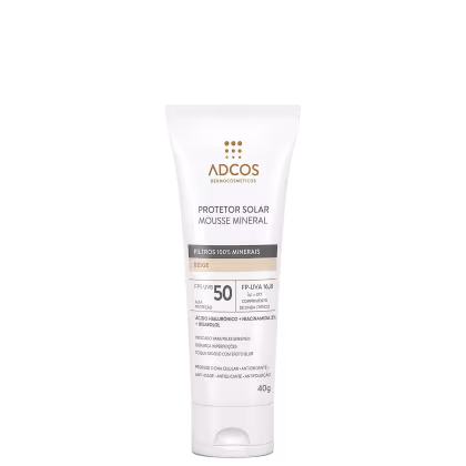 Imagem do produto Adcos Mousse Mineral Tonalizante FPS 50 Beige - Protetor Solar Facial com Cor 40g