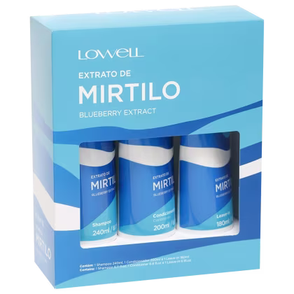Imagem do produto Kit Lowell Extrato de Mirtilo Home Care Trio (3 Produtos)