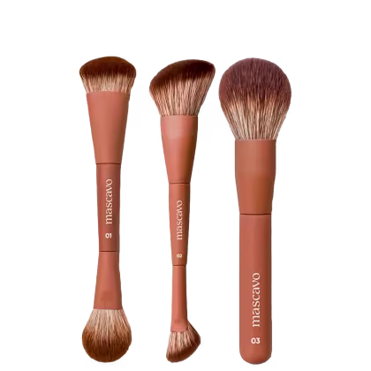 Imagem do produto Kit Mascavo Pro Series Pincel de Maquiagem 01 + 02 + Pincel 03