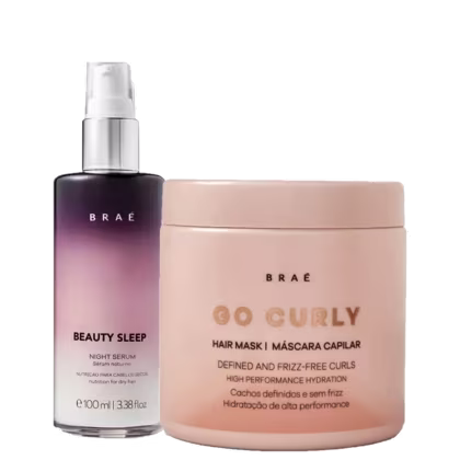 Imagem do produto Kit Braé Go Curly Beauty Sleep Mask (2 Produtos)