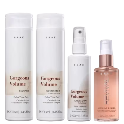 Imagem do produto Kit Braé Gorgeous Volume Revival (4 Produtos)