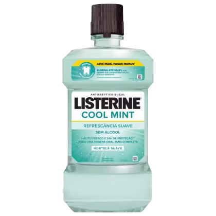 Imagem do produto Listerine Cool Mint Refrescância Suave - Antisséptico Bucal 1L