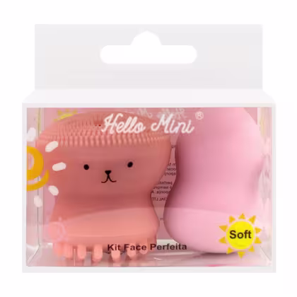 Imagem do produto Kit Esponja para Maquiagem e Esponja Polvo Hello Mini