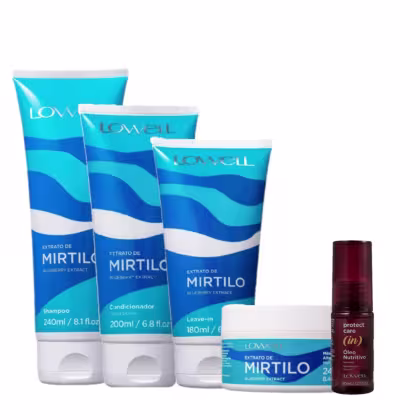 Imagem do produto Kit Lowell Extrato de Mirtilo Home Care Nutritivo Completo (5 Produtos)