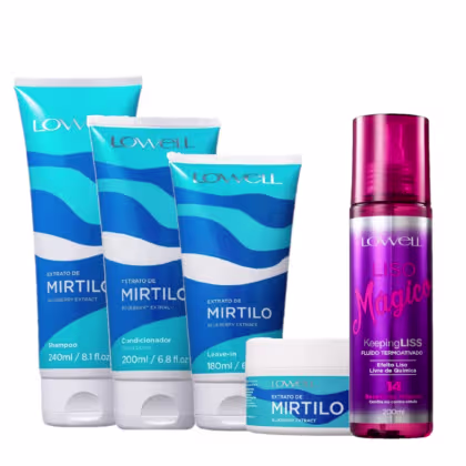 Imagem do produto Kit Lowell Extrato de Mirtilo Home Care Termoativado Completo (5 Produtos)
