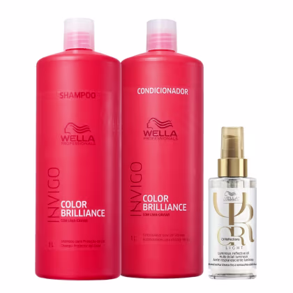 Imagem do produto Kit Wella Professionals Oil Reflections Light Invigo Color Brilliance (3 Produtos)