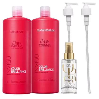 Imagem do produto Kit Wella Professionals Invigo Color Brilliance Oil Reflections Light (5 Produtos)