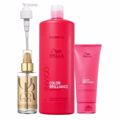 Imagem do produto Kit Wella Professionals Brilliance Reflections + Válvula Pump (3 Produtos)