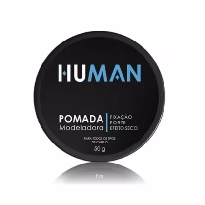 Imagem do produto Pomada Modeladora Para Cabelo Forte Efeito Seco Human - 50gr