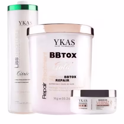 Imagem do produto Kit YKAS Liss Treatment Citric + BBTox + Banho de Verniz (3 Produtos)