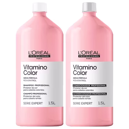 Imagem do produto Kit L'Oréal Professionnel Serie Expert Vitamino Color – Shampoo e Condicionador 1500 ml