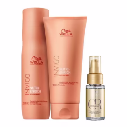 Imagem do produto Kit Wella Professionals Invigo Nutri-Enrich +Oil Reflection Trio (3 Produtos)
