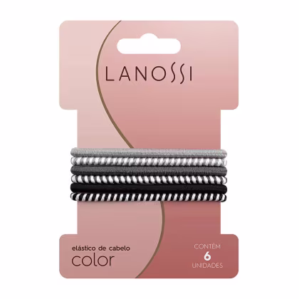 Imagem do produto Lanossi Silver Hair Ties Daily - Elástico de Cabelo (6 Unidades)