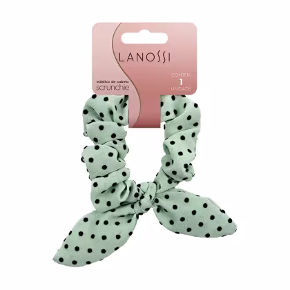Imagem do produto Lanossi Mint Green Poá - Scrunchie