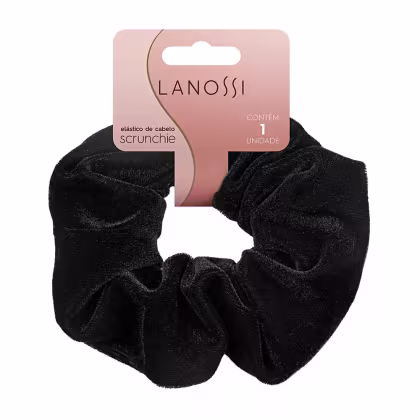 Imagem do produto Lanossi Black Velvet - Elástico de Cabelo Scrunchie
