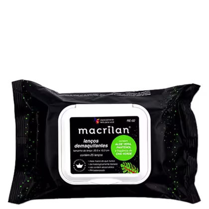 Imagem do produto Macrilan Aloe Vera - Lenço Demaquilante (25 Unidades)