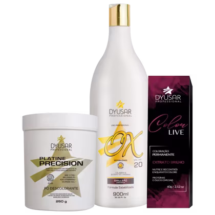 Imagem do produto Kit Dyusar Cores Vibrantes 7.7 OX 20 (3 Produtos)