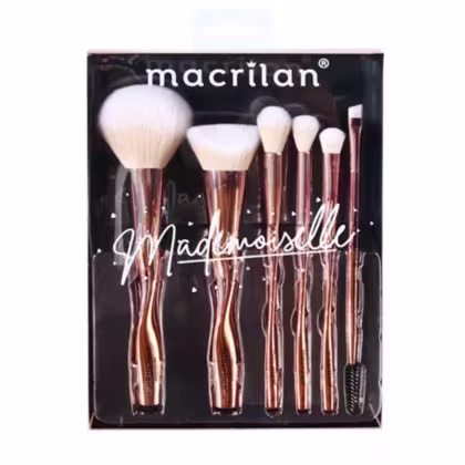 Imagem do produto Kit Macrilan Mademoiselle ED004 - Pincéis para Maquiagem (6 Produtos)