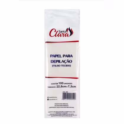 Imagem do produto Santa Clara Falso Tecido - Papel para Depilação (100 Unidades)