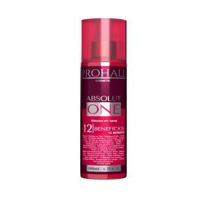 Máscara Capilar em Spray Prohall Cosmetic Absolut One 12 Benefícios, 200ml.