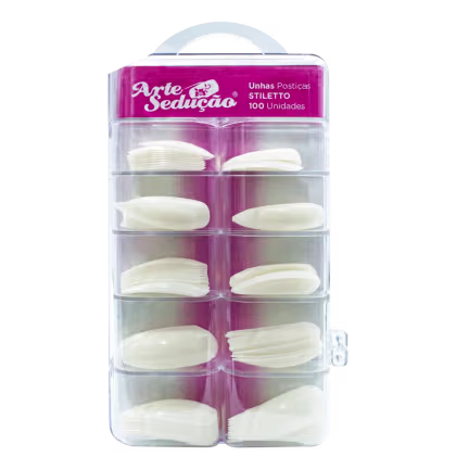 Imagem do produto Arte Sedução Stiletto - Unhas Postiças (100 Unidades)