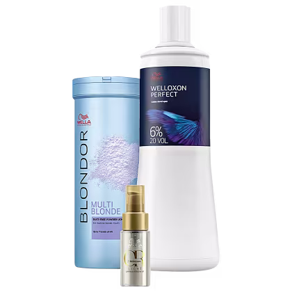 Imagem do produto Kit Wella Professionals Descoloração 20 Vol. + Oil Reflections Light Trio (3 Produtos)