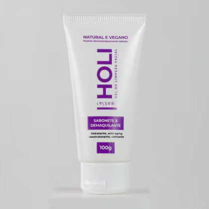 Imagem do produto Gel De Limpeza Facial Natural - Sabonete & Demaquilante - Holi Organic - 100g