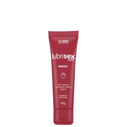 Imagem do produto A Sós Lubrisex Morango Hot - Gel Lubrificante 60g