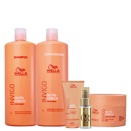Imagem do produto Kit Wella Professionals Invigo Nutri-Enrich Tratamento (5 Produtos)