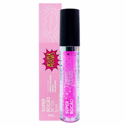 Imagem do produto Super Poderes Super Bocão Nº 02 Rosa Translúcido - Gloss Labial 4ml