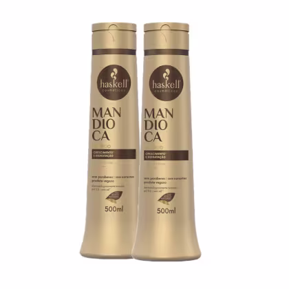 Imagem do produto Kit Haskell Mandioca Shampoo Home Care (2 Unidades)