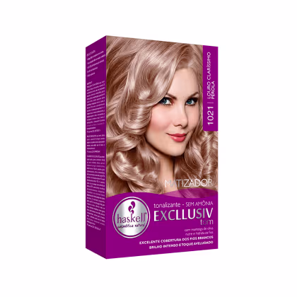 Imagem do produto Haskell Exclusiv Tom 1021 Louro Claríssimo Pérola - Tonalizante 40g