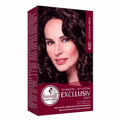 Tonalizante Haskell Excllusiv Tom 400 Castanho Médio