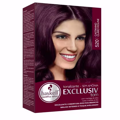 Tonalizante Haskell Excllusiv Tom 520 Castanho Claro Violine