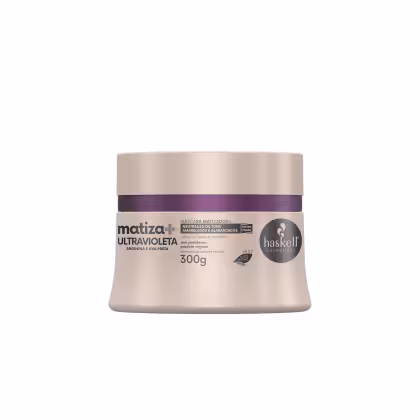 A imagem mostra a máscara Matiza + Ultravioleta da Haskell