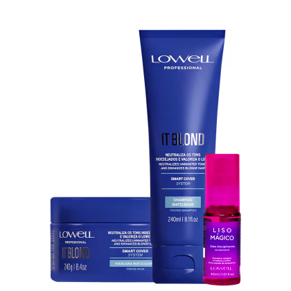 Imagem do produto Kit Lowell Violet Platinum Liso Mágico Trio (3 Produtos)